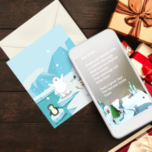 Polar bear card