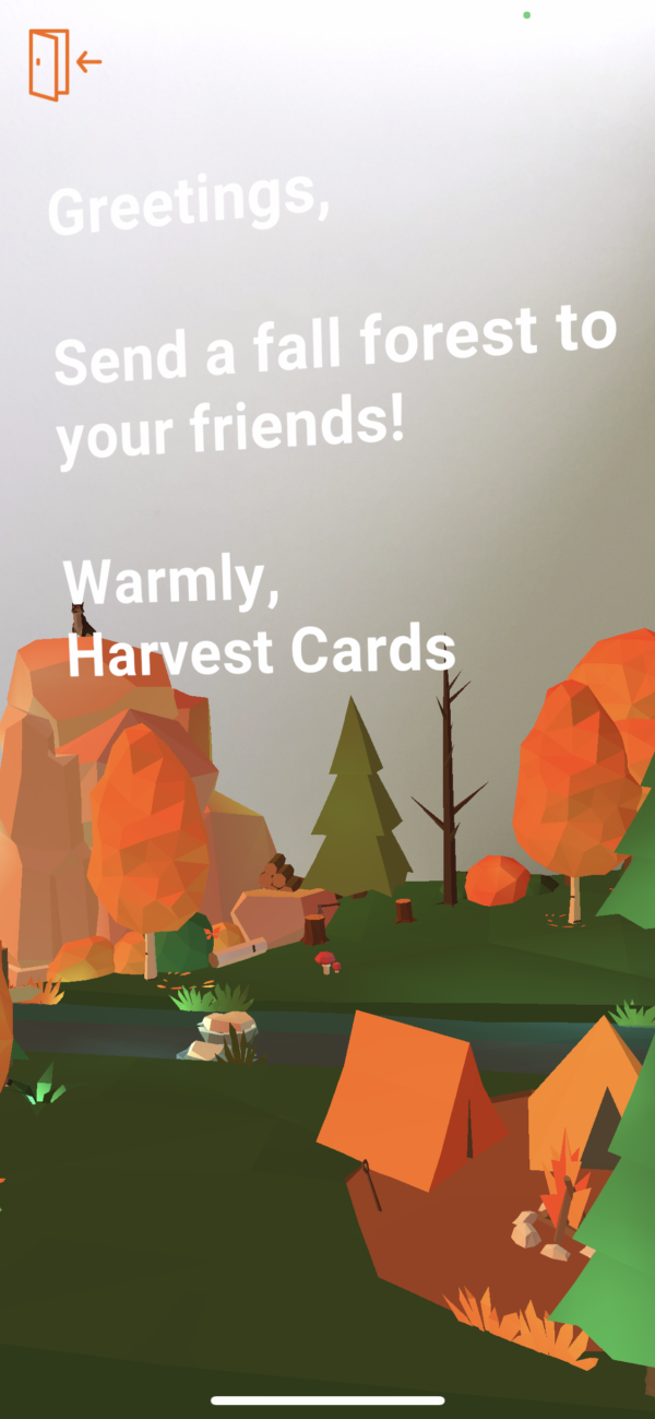 Fall forest message